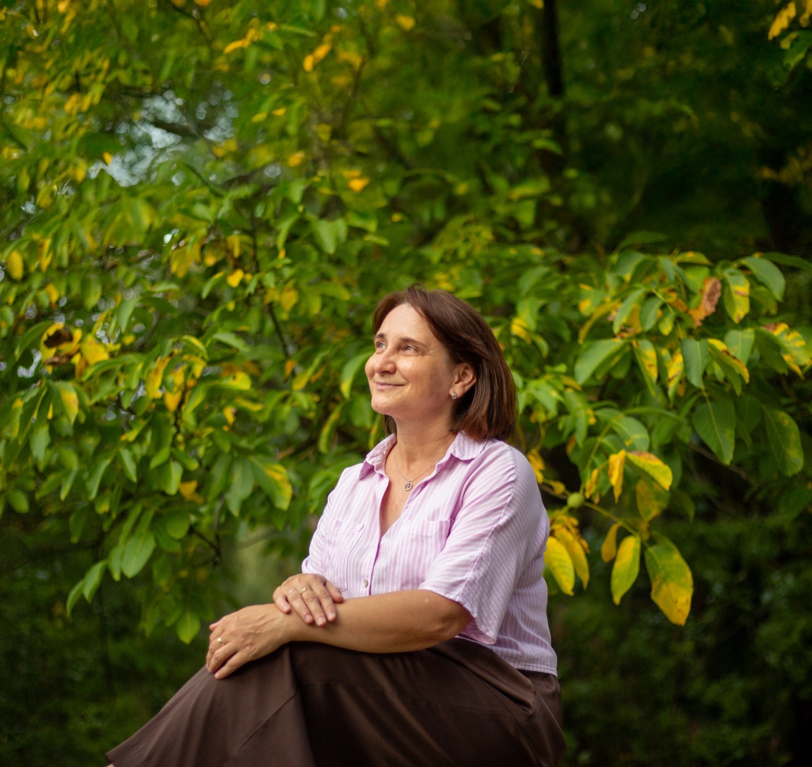 Adriana Záskalanová v prírode